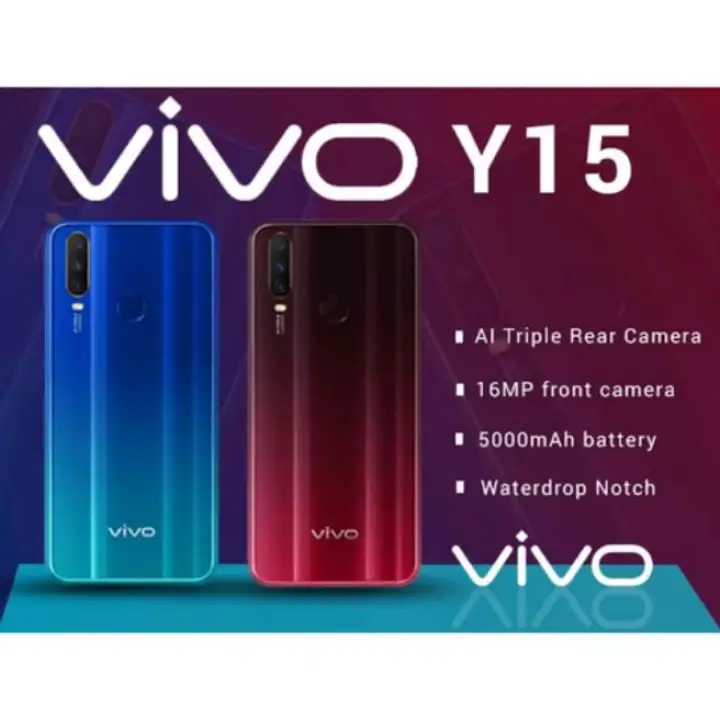 New Vivo Y15 Burgundy Red 4gb Ram 64gb Original Set Lazada