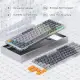 Redragon K652 75% Wireless RGB Mechanical Keyboard, Bluetooth\/2.4Ghz\/Wired Tri-Mode 84 Keys Ultra-Thin Gaming Keyboard IvanT.k. 