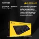 Corsair K70 RGB MK2 SE White Edition Mechanical Gaming Keyboard iCUE Cherry MX Linear Speed Key Switch Switches Aluminum Frame Port Media Volume Detachable Palm Wrist Rest USB Pass Through Keycap Tool LED PC Desktop AMAKUSA. 