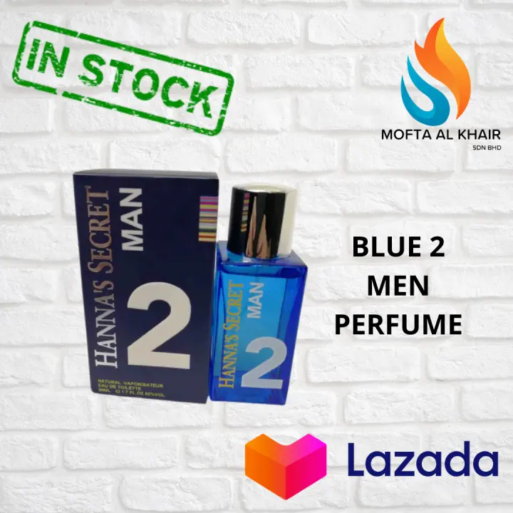 Blue 2 Men Hannas Secret Perfume Lazada