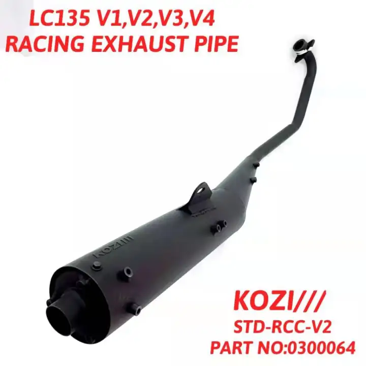 Lc135 V1 V2 V3 V4 4 Speed 5 Speed Kozi Racing Exhaust Pipe Dotomomo Lazada
