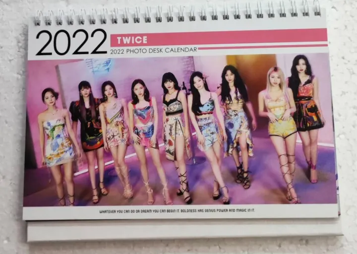 Twice 2022 Calendar Twice 2022 Desk Photo Calendar + Sticker Kpop Kstar Collection Sana Momo  Dahyun Mina Jihyo Chaeyoung Jeongyeon Nayeon Tzuyu＜Pennykorea＞ | Lazada  Singapore
