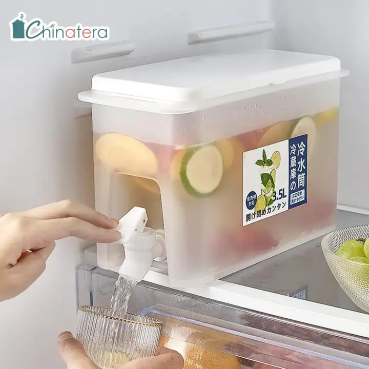 Chinatera Dispenser Air Dingin Kulkas 3 5l Peralatan Minum Dapur Dispenser Air Jus Buah Lemon Kapasitas Besar Lazada Indonesia