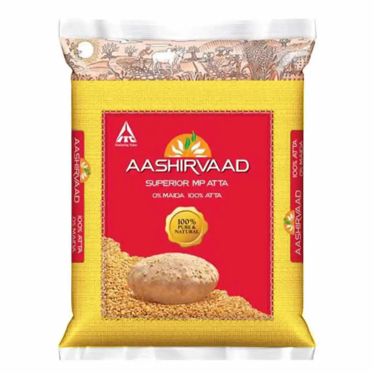 Aashirvaad Atta 0% Maida 100% Atta 5kg/Ready Stock in Malaysia 