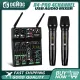 4 Channel USB Audio Mixer with Wireless Microphone Studio Sound Mixers with Bluetooth REC DJ Console Mixing for Karaoke. 