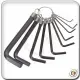Allen key High Quality Ellen KEY Multiple Size Repair Tool Kit Elenkey 10pcs Set L Allen Key Hex Key Standard Length. 
