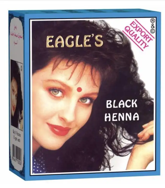 Eagle Henna Hair Color Dye Black 1 Box 6 Sachet X10 Grams Lazada