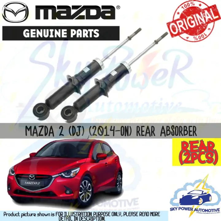 Mazda 2 Dj 2014 100 Original Genuine Shock Absorber Rear 2pcs Lazada