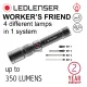LEDLENSER WORKER‘S FRIEND RECHARGEABLE Work Light - up to 350  Lumens Led Lenser Innovative 4 in 1 workshop torch light. 