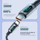 MeeGoo 120W Fast Charger Cable  6A USB to Type C Cable With Led Digital Display QC PD Nylon Data Cord Data transmission Cable COD. 