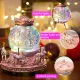Carousel Snowball Music Box with Lights Eight Horse Clockwork Music Christmas Valentine's Day Birthday Anniversary Gift Daughter Wife Girl Children's Gift. 