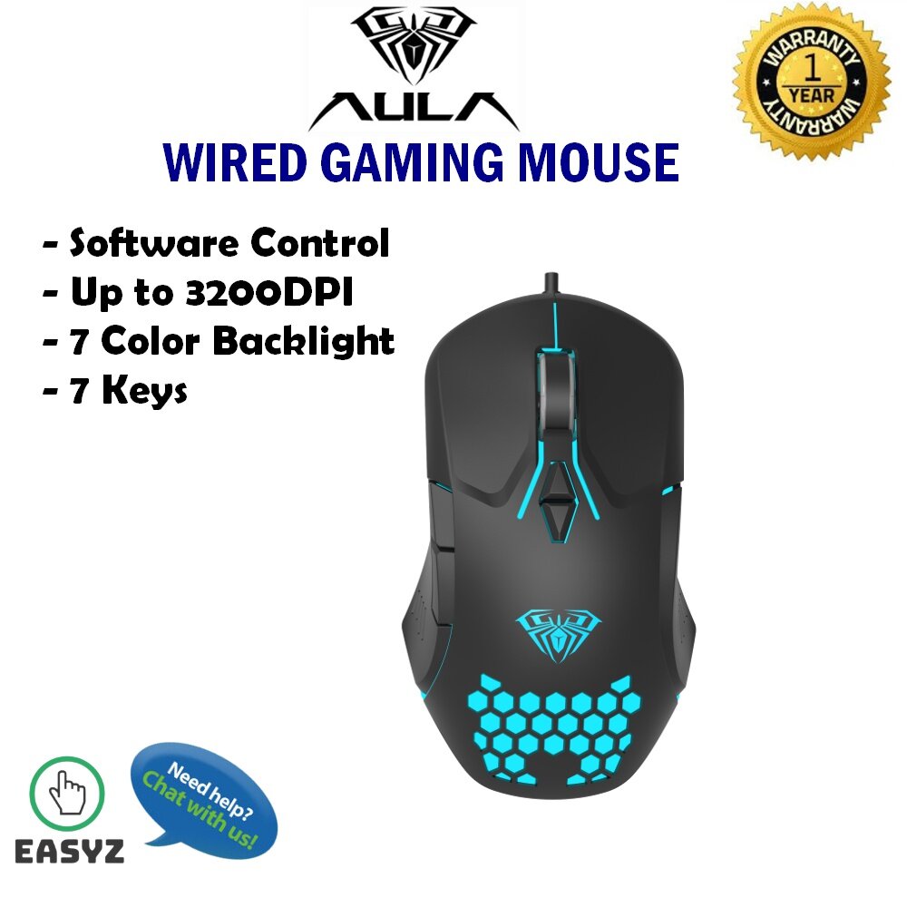 aula mouse backlights off