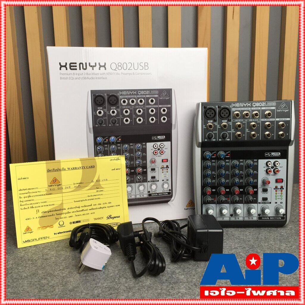You tube behringer xenyx q802usb premium 8input 2bus mixer with usb