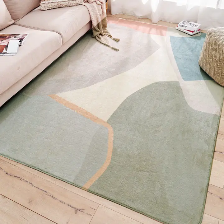Modern Lamb Wool Nordic Carpet Living, Full Room Rugs