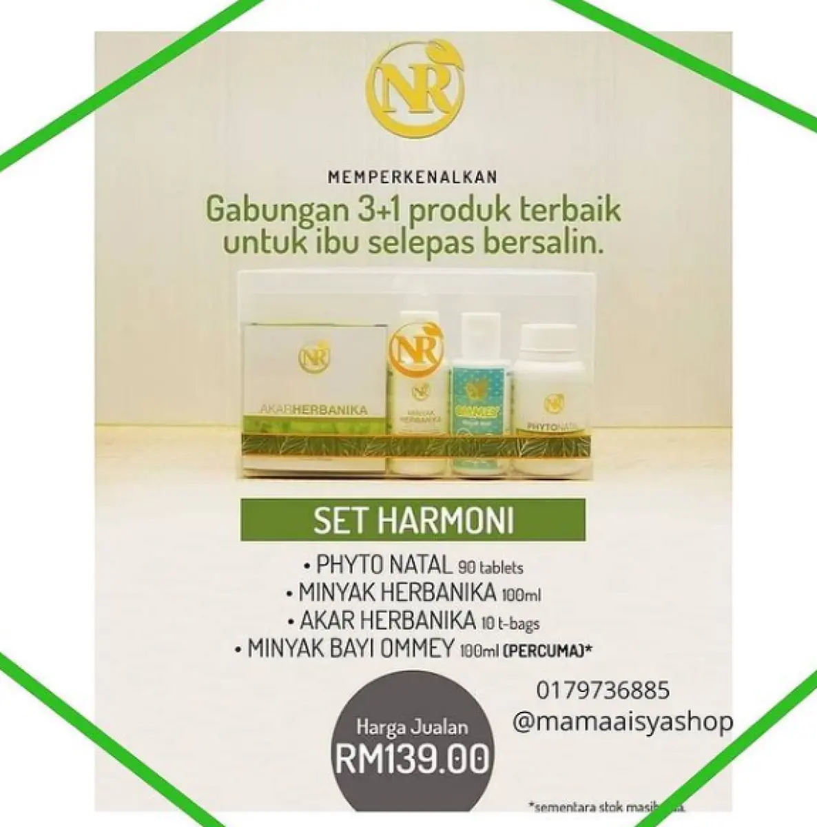 Ready Stock Set Bersalin Nona Roguy Lazada