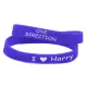 10pcs I Love Louis Zayn Niall Harry Liam Women Men Silicone Wristband One Direction Silicone Bracelet Letters Printed Band. 