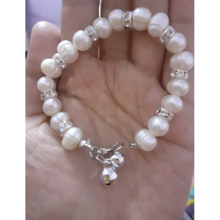 Gelang Tangan Mutiara Asli Sabah Saiz 8mm Mix Louder Bell Lazada