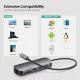 Yottamaster 10 dalam 1 USB C Hub 4K 60Hz jenis C ke HDMI VGA USB 3.0 Adapter jenis C Hub dok RJ45 SD TF Card Reader PD 100W pengecas untuk Macbook Pro Air Notebook USB C Splitter. 