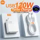 Original Xiaomi 120W Fast Charger Turbo Charge HyperCharge Adapter 6A Type-C Cable For Xiaomi 12T 12 Lite 11T Pro 12 Ultra Mix 4 Redmi K50 Pro Note 12 Pro+ Poco F4 GT Black Shark 4S 5 RS Pro Laptop Air. 