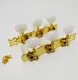 Takamine TGP0551NG Original Tuning Machine Heads Gold Die-Cast with Pearloid Buttons for Classical Guitar (1 Set of 2 pcs). 