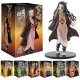 Anime figure Demon Slayer Figure Kamado Tanjirou Nezuko Action Figures PVC Model Toys Zenitsu Figurine Inosuke Kimetsu No Yaiba. 