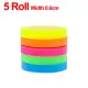 1/5Rolls 5M Tear Transparent Colorful Tear Post-it Tape No Glue Can Be Written Index Tabs Waterproof Label Reading Post School Office Supplies. 