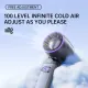 100 levels of wind speed adjustment handheld fan 4-core ice-sensing motor turbo fan Battery/LED digital display kipas mini fan rechargeable Type-C Fast charging Deep noise reduction Wide-angle 360° air outlet Rapidly cool down to 0° in 1 second 手持小风扇. 