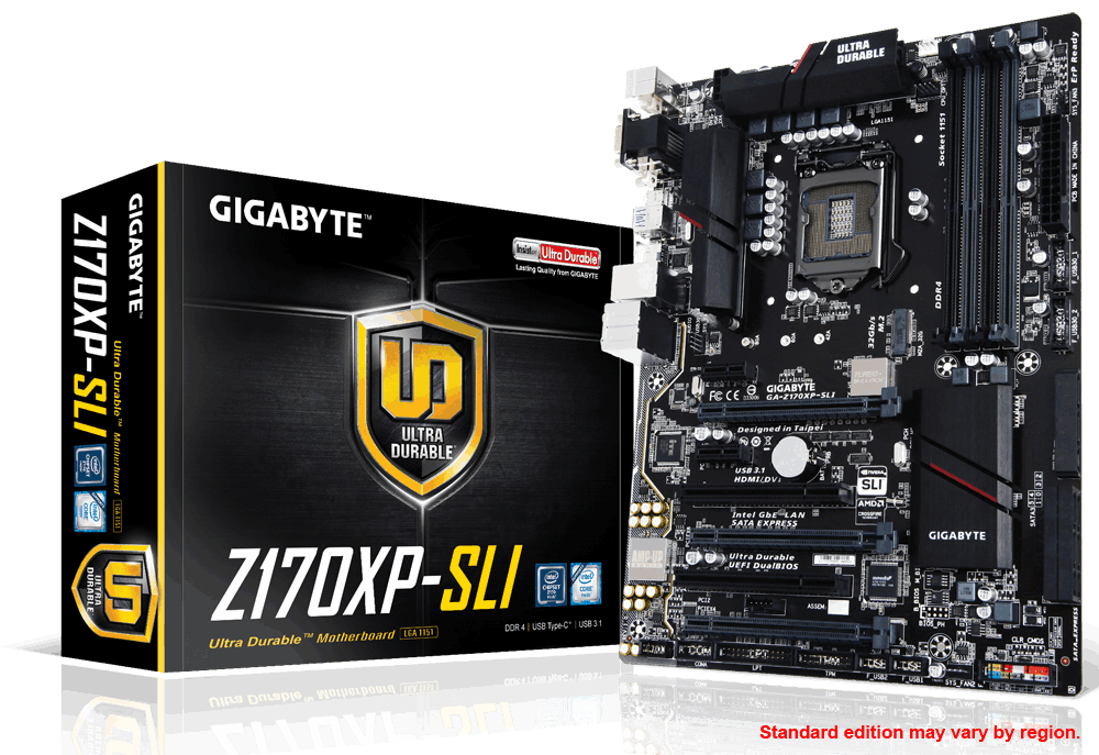 gigabyte ultra durable motherboard sli z170xp-sli