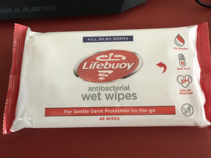 Lifebuoy Antibacterial Wet Wipes (48 wipes) Kill 99.99% Germs