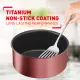 Tefal Ingenio Daily Chef Red Saucepan 20cm (Stackable Non-stick Cookware, Titanium Pro Non-stick coating 2x). 