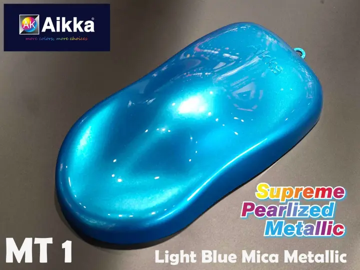 Aikka Mt1 Light Blue Mica Metallic Supreme Pearlized 2k Car Paint Lazada - Metallic Blue Car Paint Colors