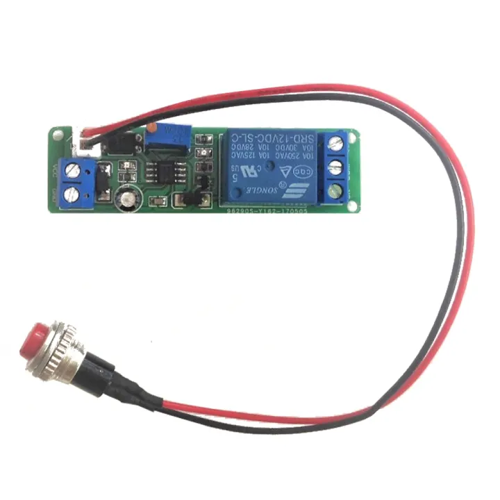DC 12V Timing Timer Delay Turn OFF Relay Module with Indicator Light External Trigger Delay Switch 1~10s Time Adjustable Relay