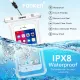 FONKEN Full View Waterproof Case transparent dry bag Underwater Swimming Pouch Waterproof Bag. 
