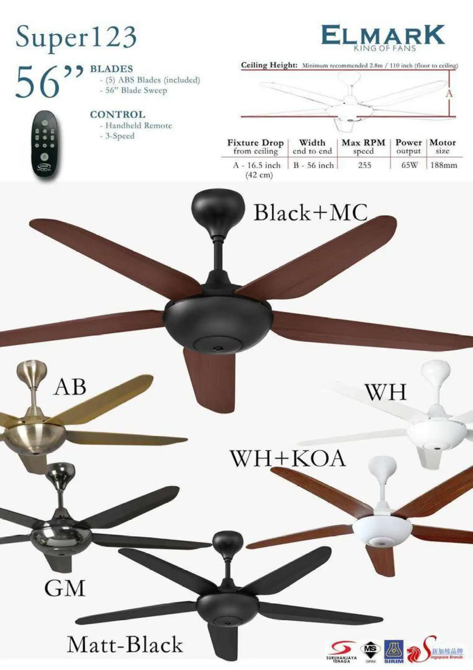 Elmark Ceiling Fan Installation Manual Shelly Lighting
