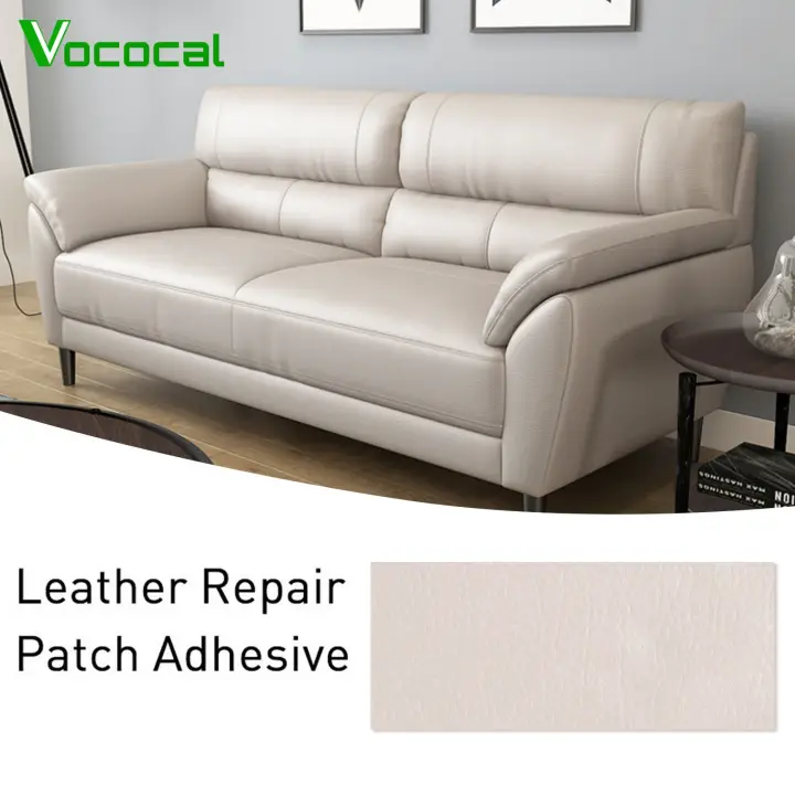 In Stock Vococal 25x60cm Self Adhesive, Dark Brown Leather Patch For Sofa