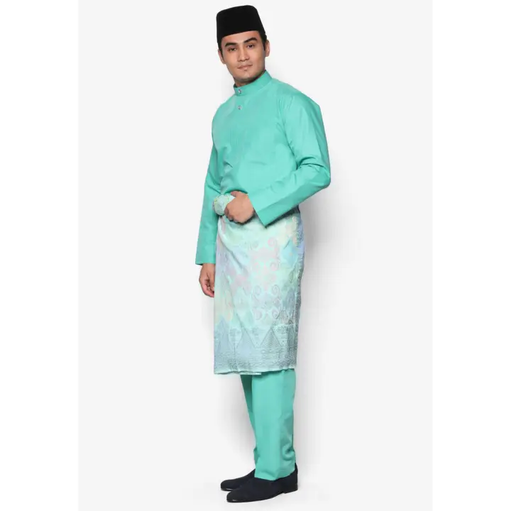 Amar Amran Baju Melayu Moden Mint Green Lazada