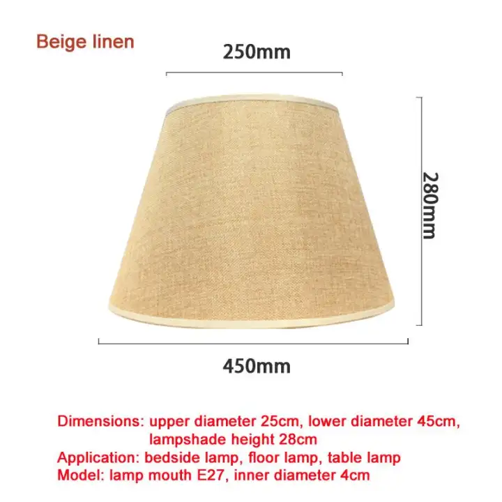 Table Lamp Lampshade Accessories E27, How To Size A Table Lamp Shade
