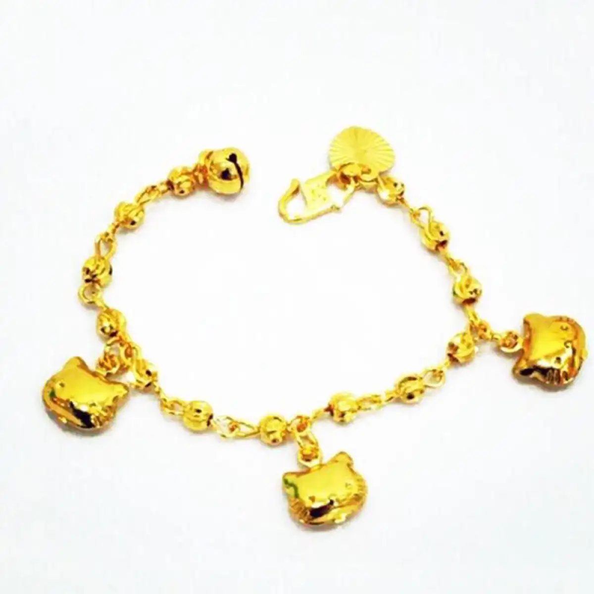 Pcg Hello Kitty Kids Emas Korea 24k Gold Plated Bracelet Rantai Tangan Kanak Kanak Kt Rantai Emas Kanak Kanak Lazada