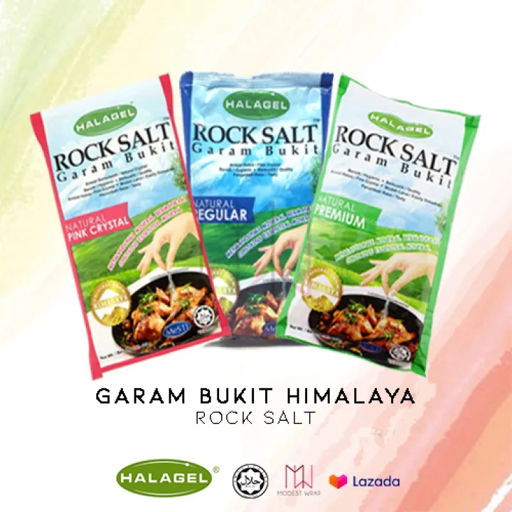 Halagel Himalayan Rock Salt Garam Bukit Himalaya Halagel Rock Salt Pek Biru 400g Lazada