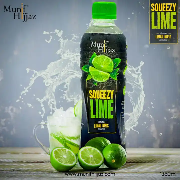 [Ready Stock] Air Limau Nipis Squeezy Lime  Munif Hijjaz Non Carbonated