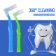 Eryabb 【In Stock & Buy 1 , Get 1 FREE brush】Interdental Brushes L Shaped Angle Various Sizes Dental Floss Toothbrush for Cleaning In Between Teeth Braces Interdental Brush (20/box). 