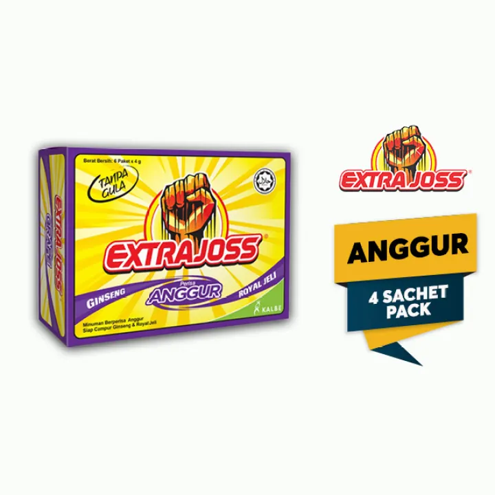 Extra Joss Anggur 4gm Sachet Pack X 6 Pics Lazada