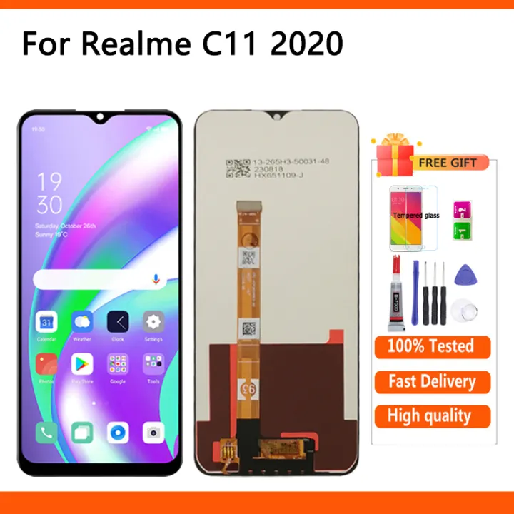 6.5" Original LCD For Realme C11 LCD Realme C11 2021 LCD Display Screen Touch Panel Digitizer Assembly Replacement Part