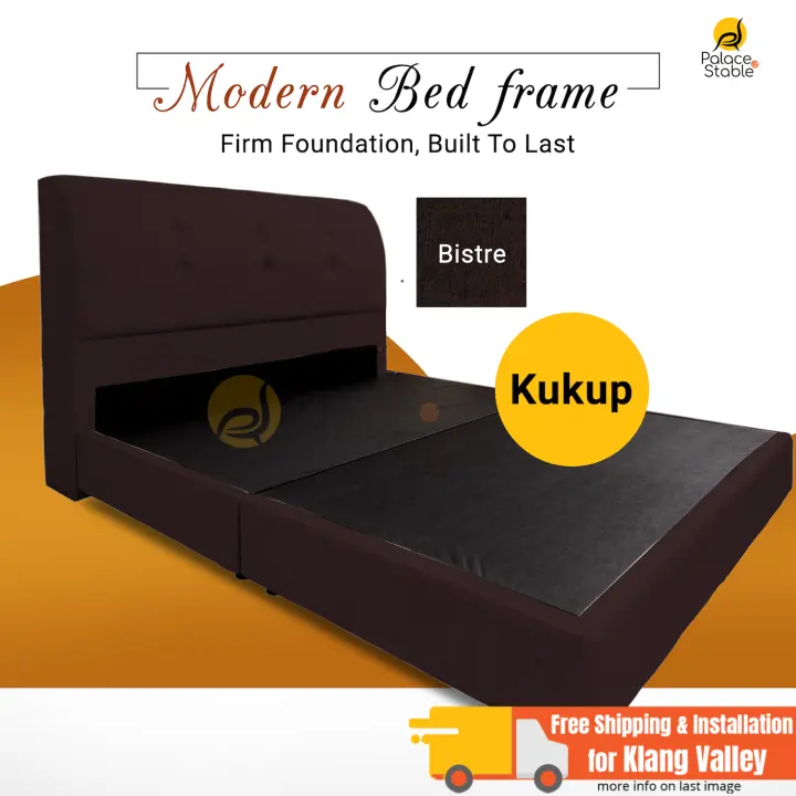 Upgraded Modern Bed Frame Divan, Queen Size Bed Frame And Headboard Set