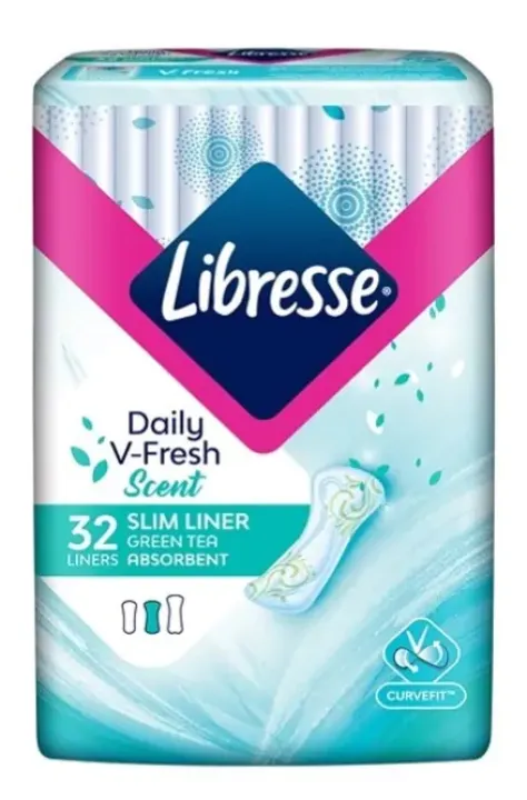 32 S Libresse Daily V Fresh Scent Slim Liner Green Tea Pantyliner Lazada