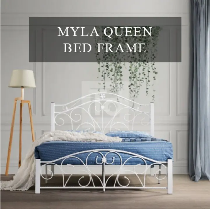 Td Furniture Myla Queen Size Metal Bed, Princess Style Bed Frame