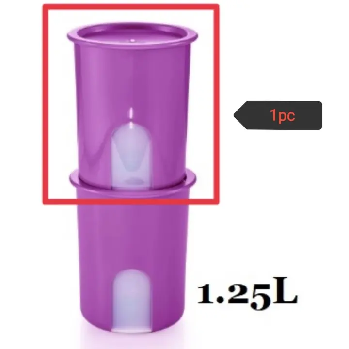NEW Tupperware One Touch Window Canister Junior 1.25L ( 1pc )