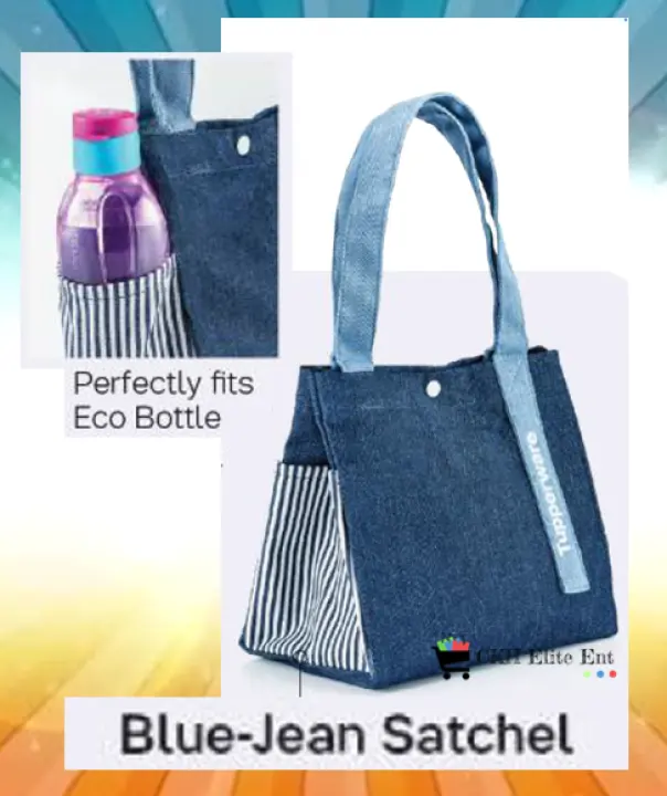 Tupperware Pouch bag ( Blue jean satchel ) for Safe2Go