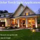 4×/Set Solar Torch Light LED Flickering Lighting Garden Path Dancing Flame Lamp -. 