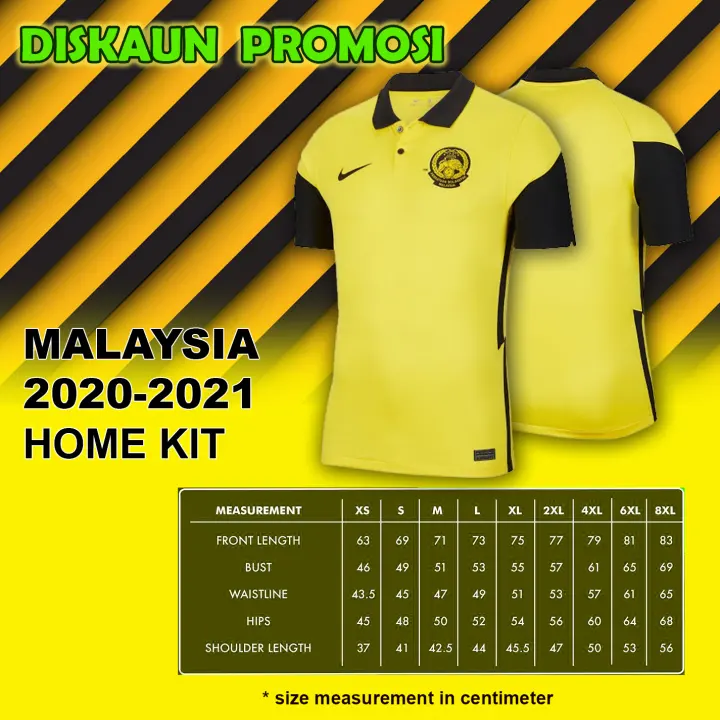 Malaysia Home Football Jersey 2020 2021 Malaysia Bola Sepak Jersi Lazada